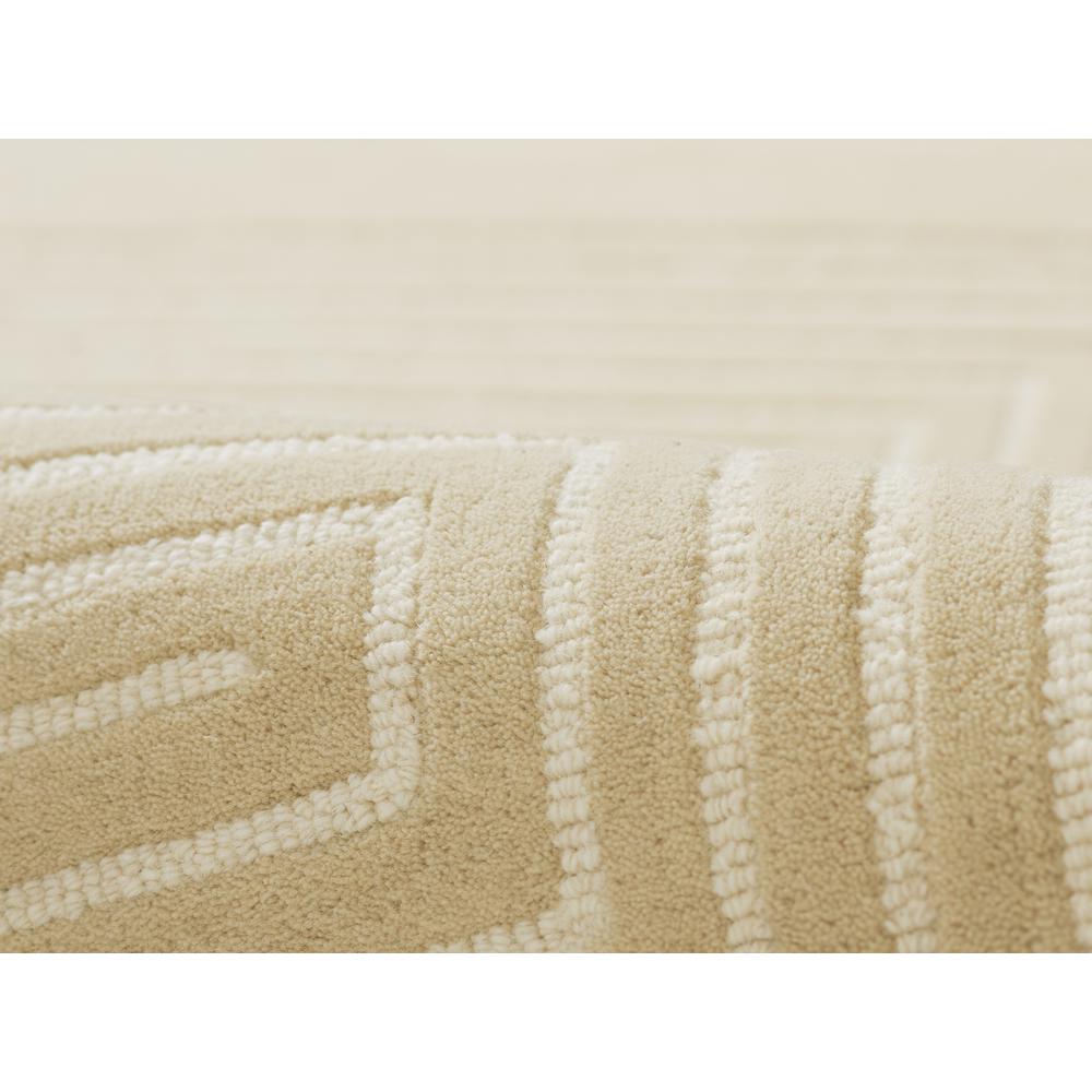 Contemporary Rectangle Area Rug, Beige, 8' X 10'