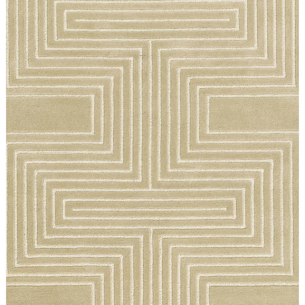 Contemporary Rectangle Area Rug, Beige, 8' X 10'