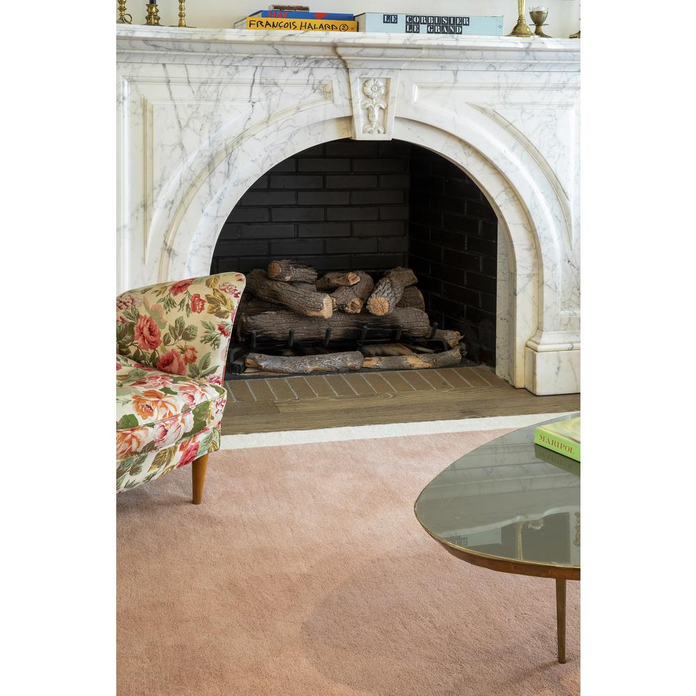 Contemporary Rectangle Area Rug, Pink, 8' X 10'