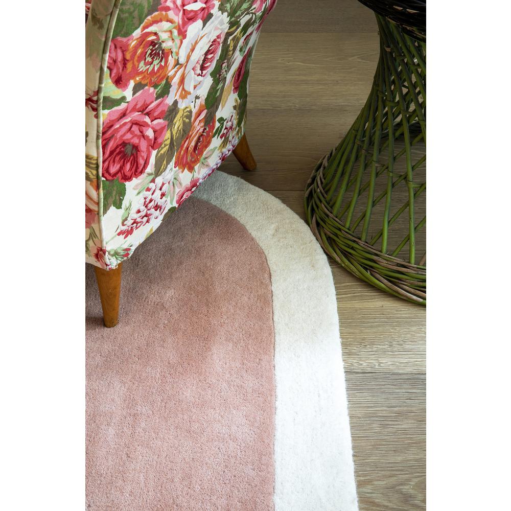 Contemporary Rectangle Area Rug, Pink, 8' X 10'