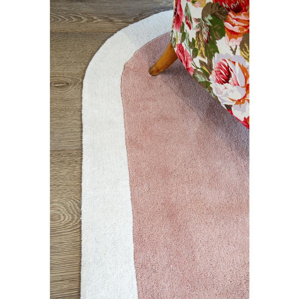 Contemporary Rectangle Area Rug, Pink, 8' X 10'