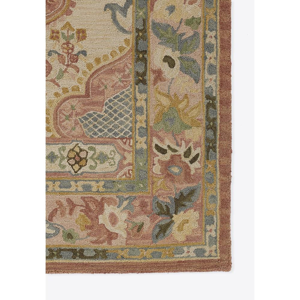 Traditional Rectangle Area Rug, Rose, 7'6" X 9'6"