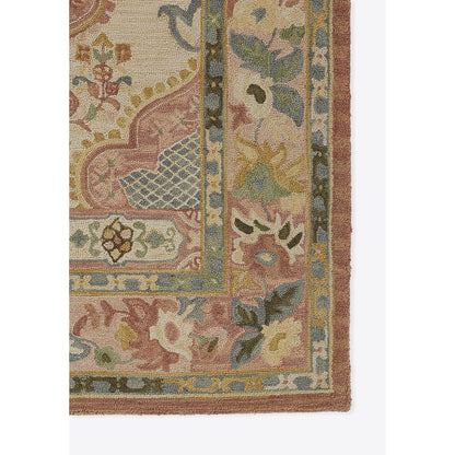 Traditional Rectangle Area Rug, Rose, 7'6" X 9'6"
