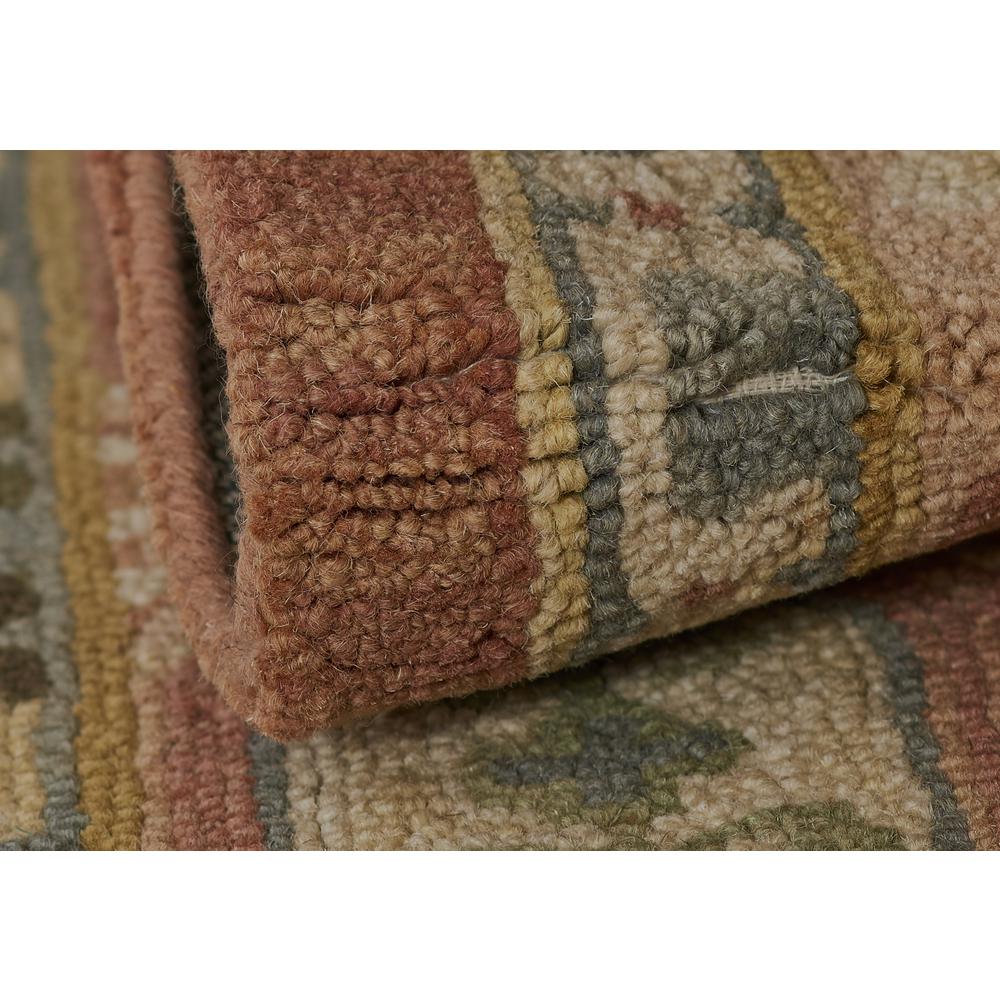 Traditional Rectangle Area Rug, Rose, 7'6" X 9'6"