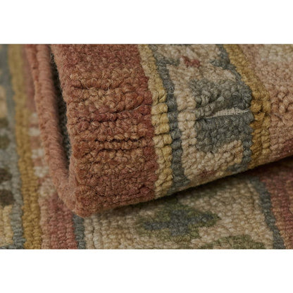 Traditional Rectangle Area Rug, Rose, 7'6" X 9'6"