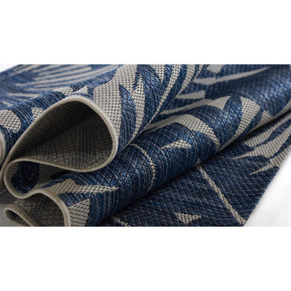 Transitional Rectangle Area Rug, Blue, 3'3" X 5'