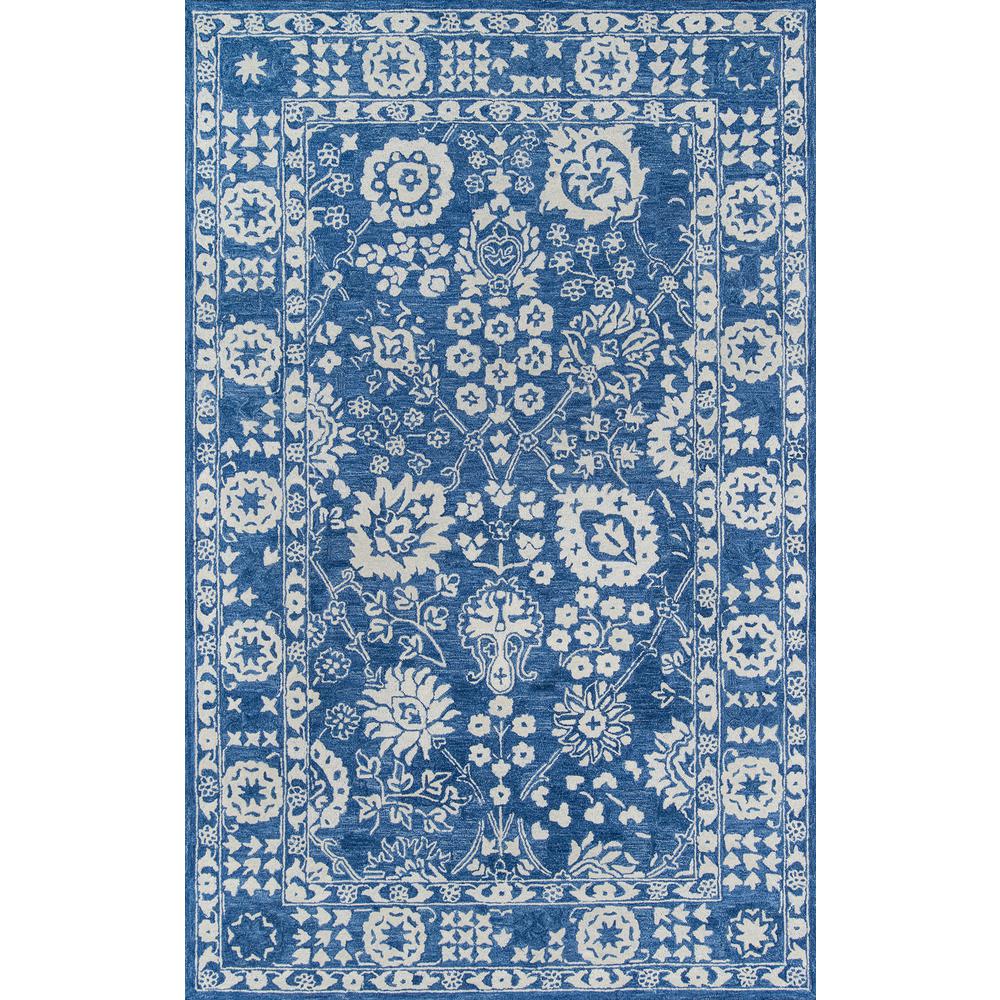 Traditional Rectangle Area Rug, Blue, 8' X 11'