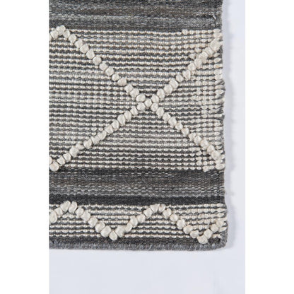 Contemporary Rectangle Area Rug, Grey, 8'9" X 11'9"