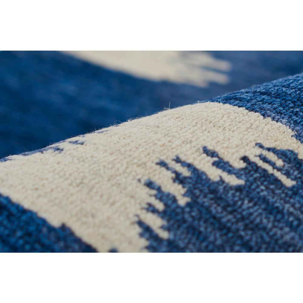 Transitional Rectangle Area Rug, Navy, 9' X 12'