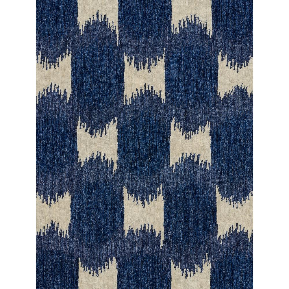 Transitional Rectangle Area Rug, Navy, 9' X 12'