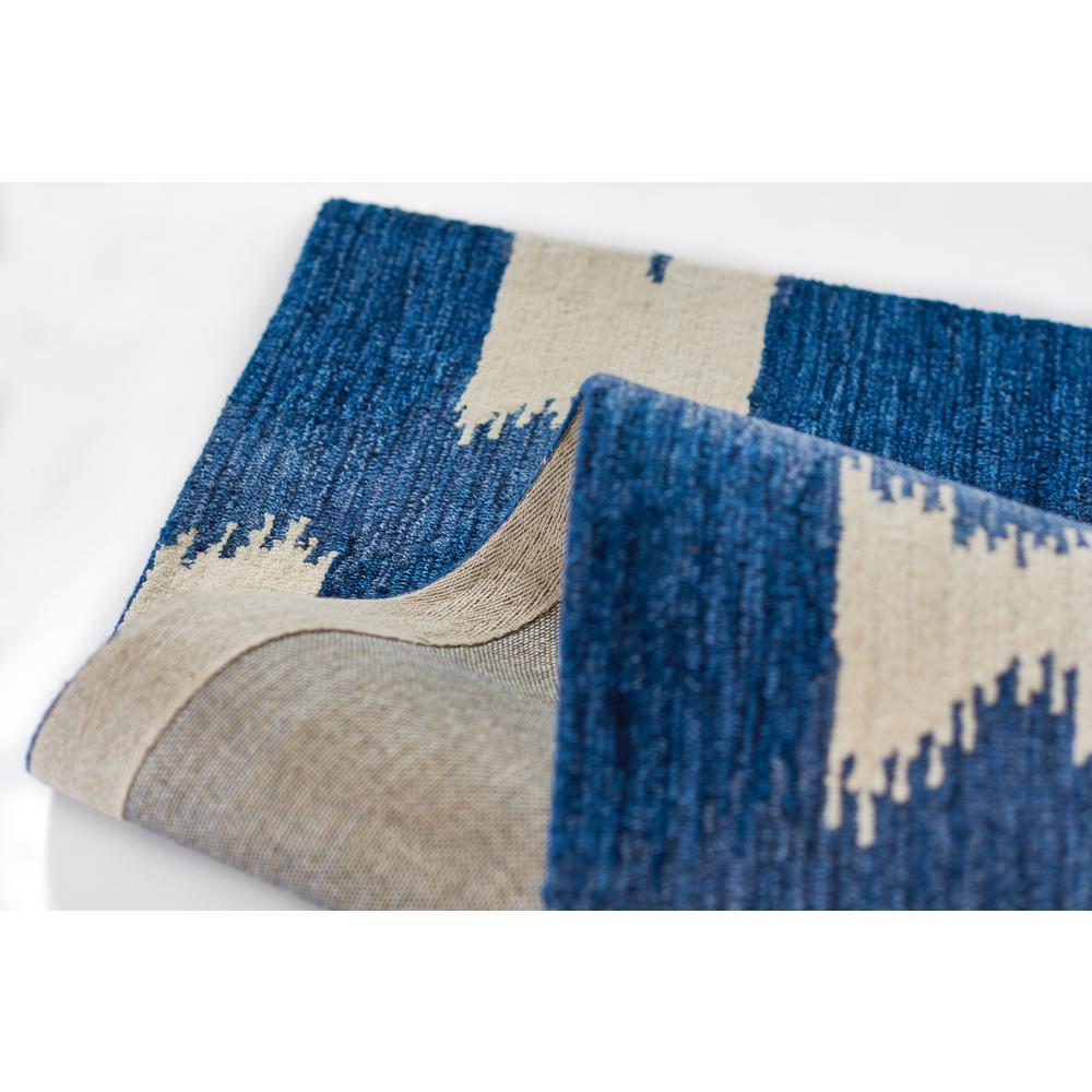 Transitional Rectangle Area Rug, Navy, 9' X 12'