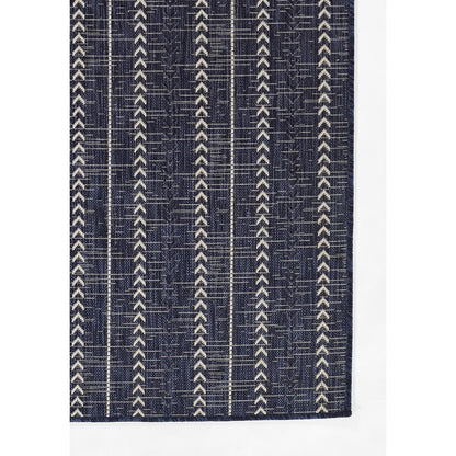 Transitional Rectangle Area Rug, Navy, 6'6" X 9'