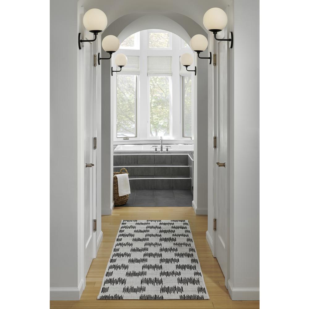 Transitional Rectangle Area Rug, Ivory, 5'3" X 7'6"