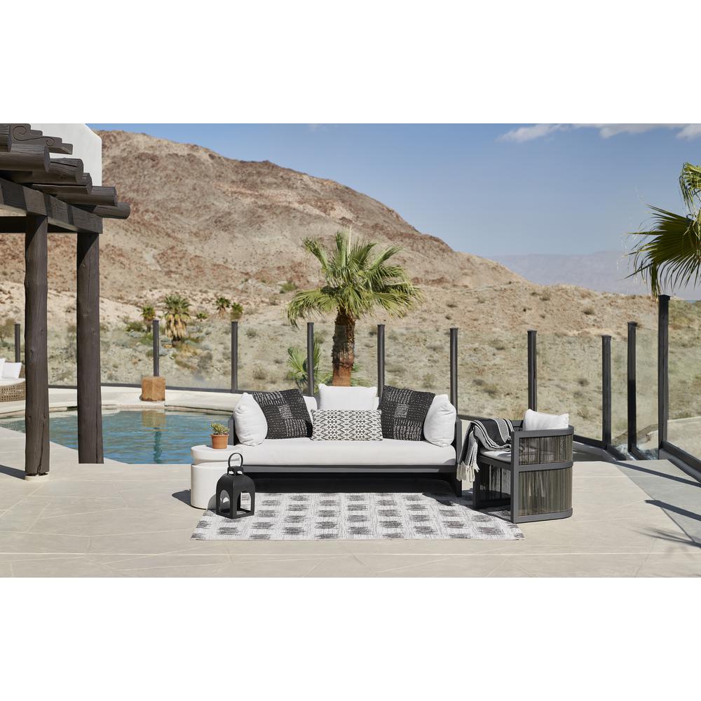 Transitional Rectangle Area Rug, Ivory, 5'3" X 7'6"
