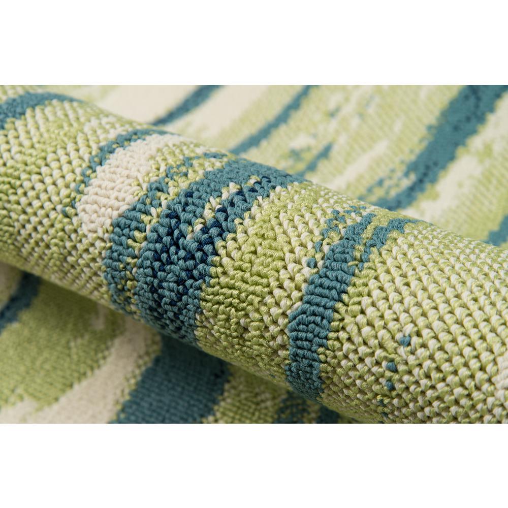 Contemporary Rectangle Area Rug, Green, 8'6" X 13'