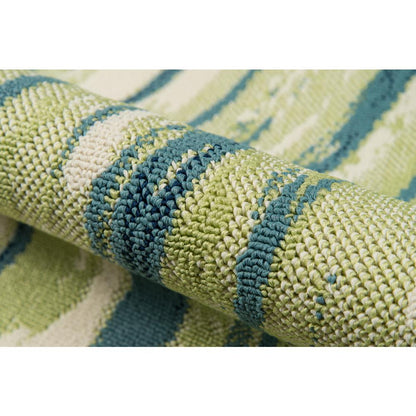 Contemporary Rectangle Area Rug, Green, 8'6" X 13'