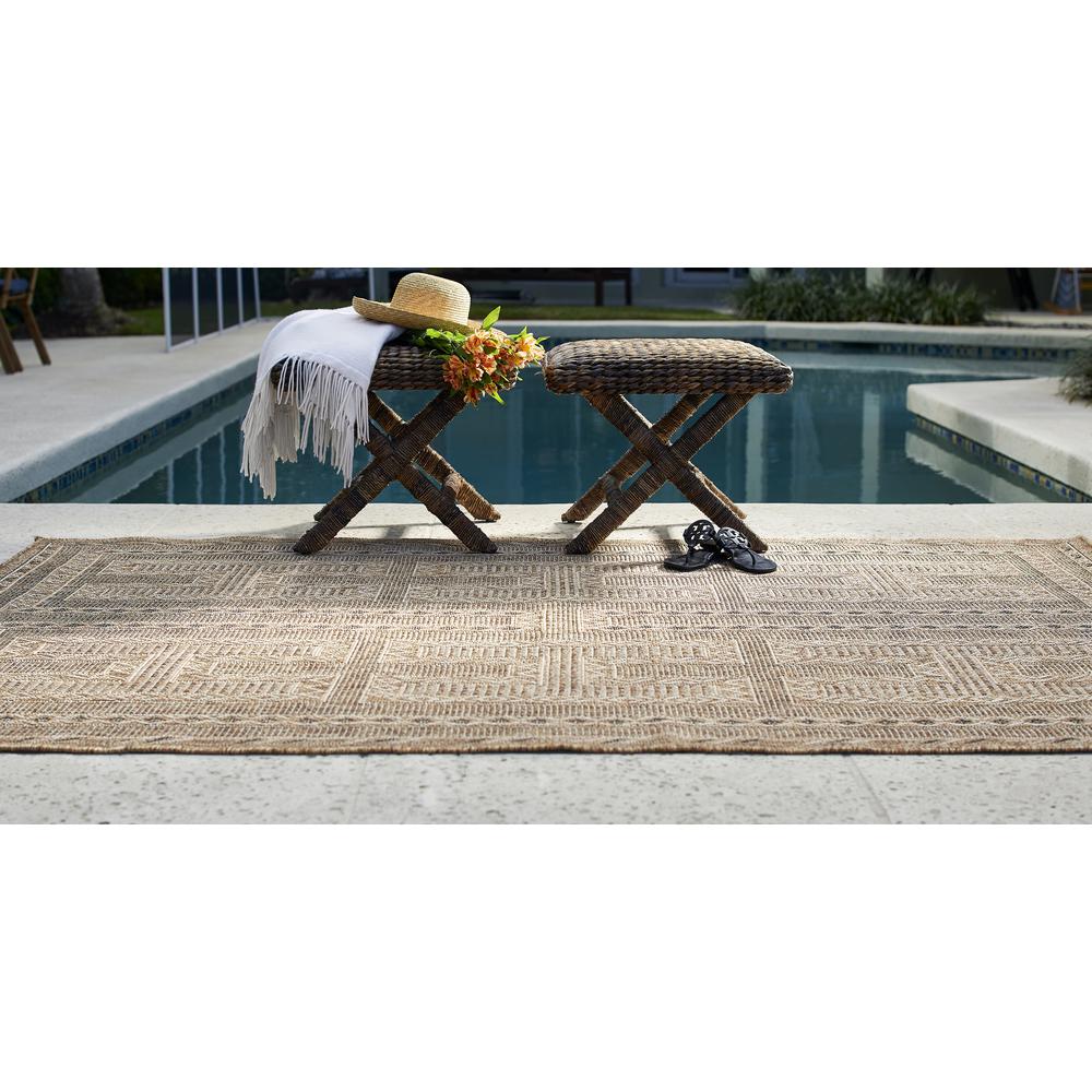 Transitional Rectangle Area Rug, Natural, 9' X 12'
