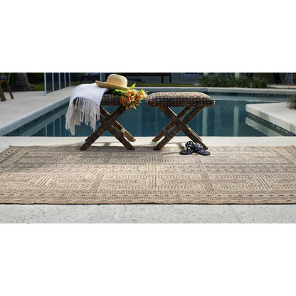Transitional Rectangle Area Rug, Natural, 9' X 12'