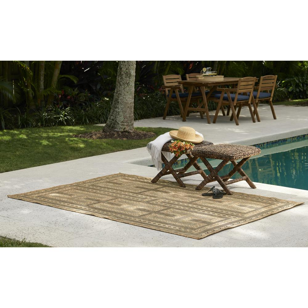 Transitional Rectangle Area Rug, Natural, 9' X 12'