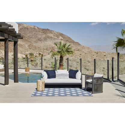 Transitional Rectangle Area Rug, Blue, 7'10" X 10'10"