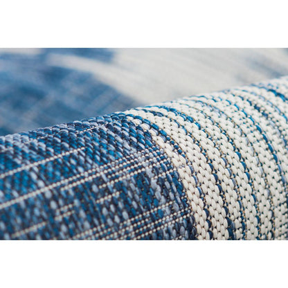 Transitional Rectangle Area Rug, Blue, 7'10" X 10'10"