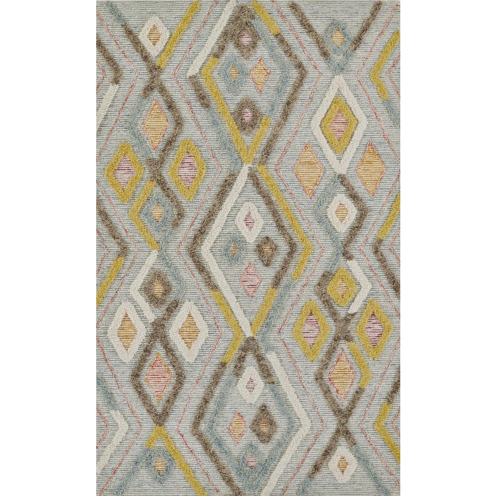 Contemporary Rectangle Area Rug, Multi, 4' X 6'
