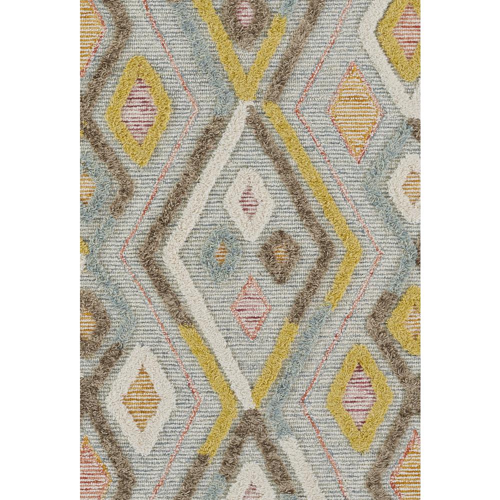 Contemporary Rectangle Area Rug, Multi, 4' X 6'