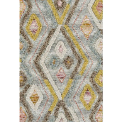 Contemporary Rectangle Area Rug, Multi, 4' X 6'