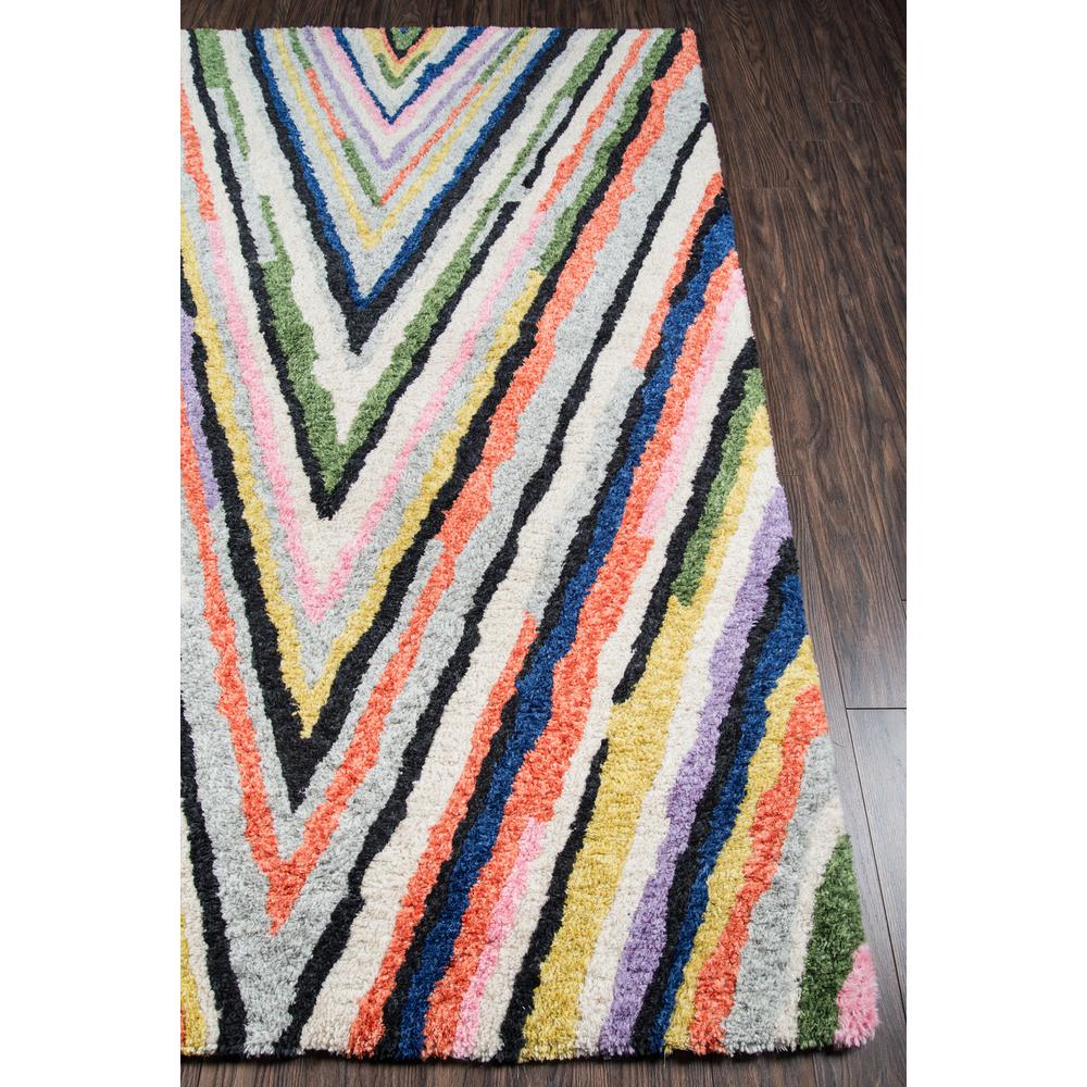 Modern Runner Area Rug, Multi, 2'3" X 8' Runner