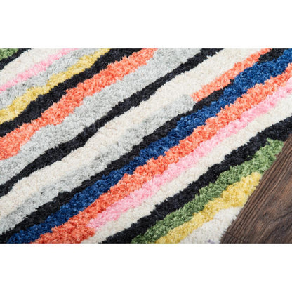Modern Runner Area Rug, Multi, 2'3" X 8' Runner