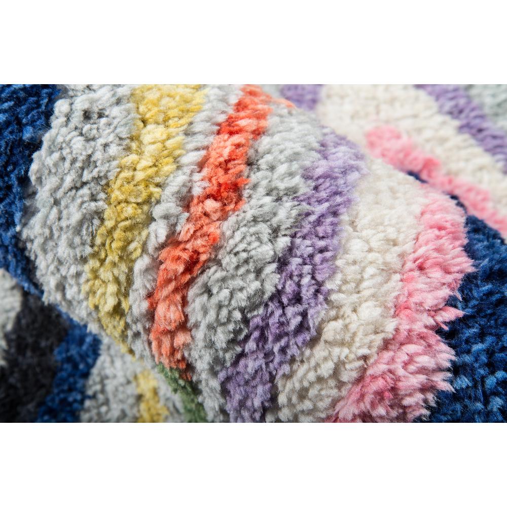 Modern Runner Area Rug, Multi, 2'3" X 8' Runner