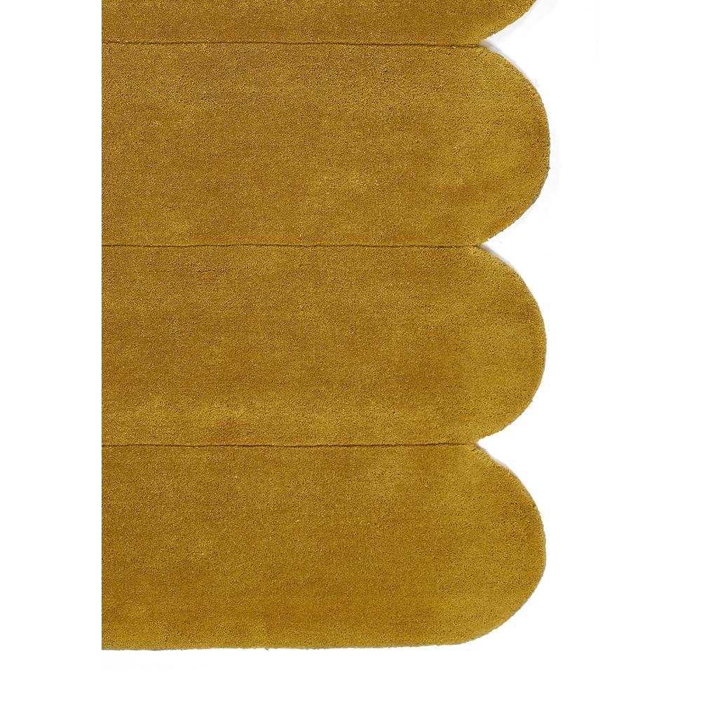 Contemporary Runner Area Rug, Tumeric, 2'6" X 8' Runner