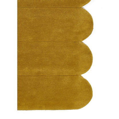 Contemporary Runner Area Rug, Tumeric, 2'6" X 8' Runner