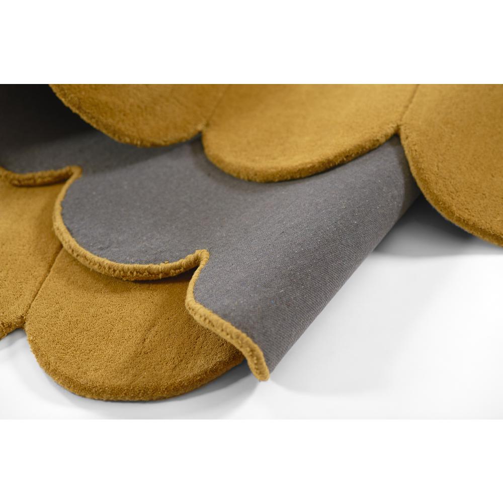 Contemporary Runner Area Rug, Tumeric, 2'6" X 8' Runner