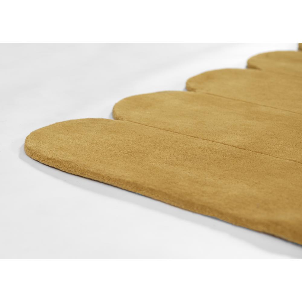Contemporary Runner Area Rug, Tumeric, 2'6" X 8' Runner