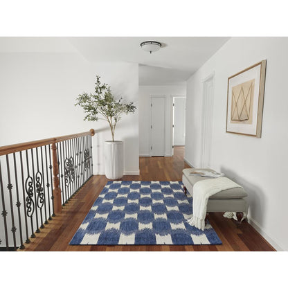 Transitional Rectangle Area Rug, Navy, 2' X 3'