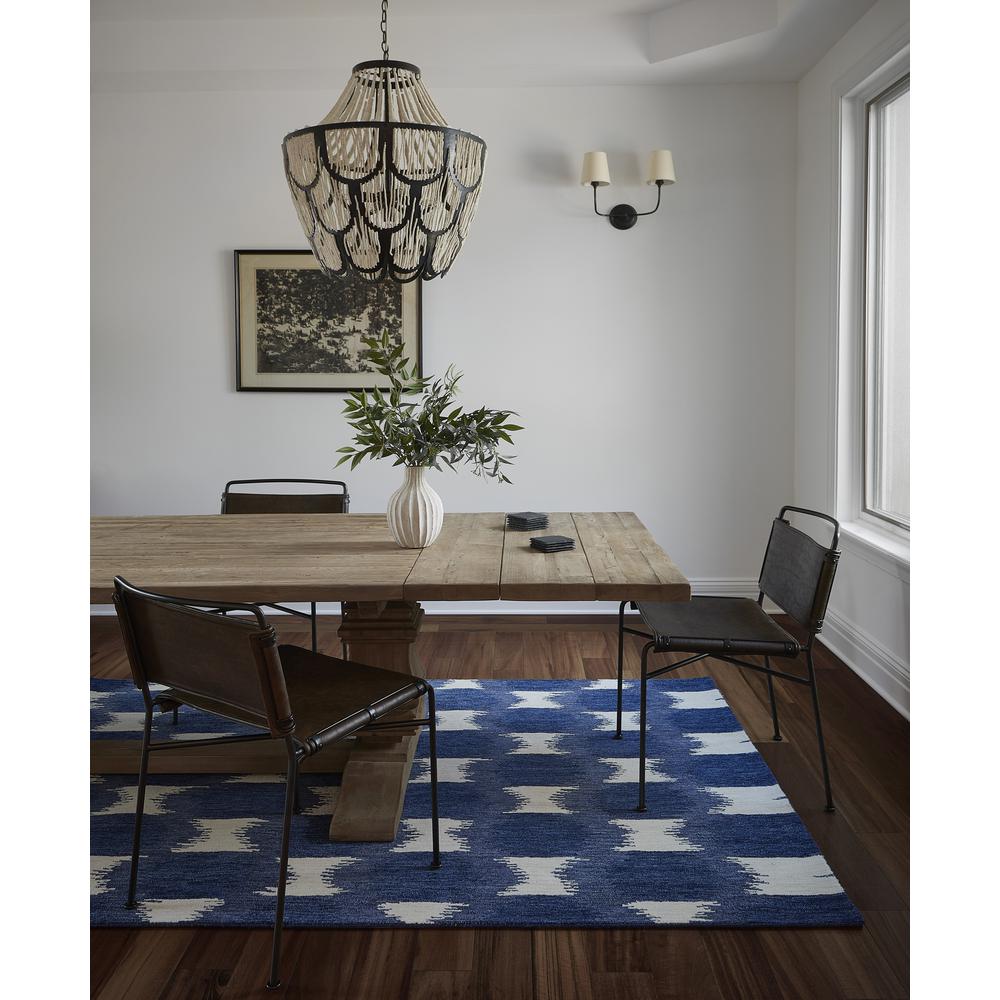 Transitional Rectangle Area Rug, Navy, 2' X 3'