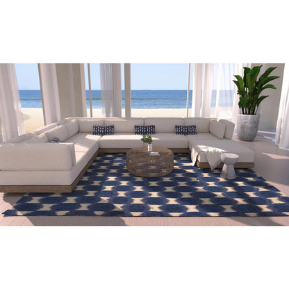Transitional Rectangle Area Rug, Navy, 2' X 3'