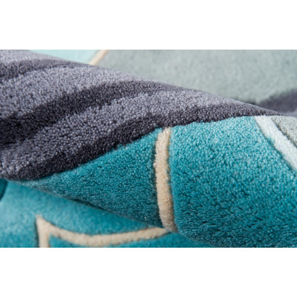 Contemporary Rectangle Area Rug, Sky, 2' X 3'