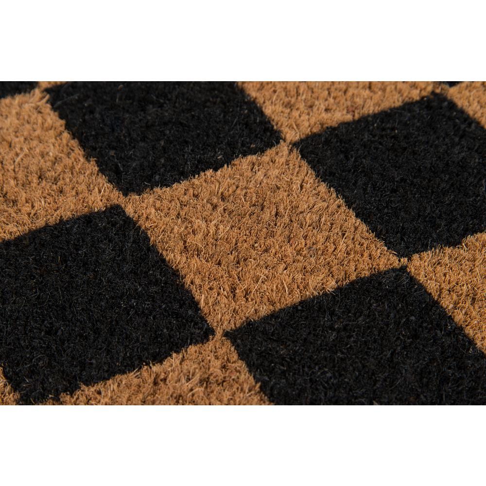 Contemporary Rectangle Area Rug, Black, 1'6" X 2'6"
