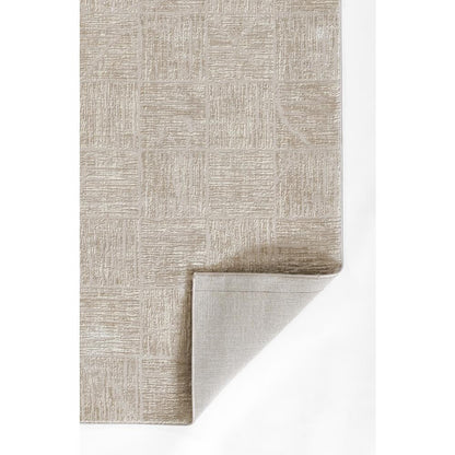 Contemporary Runner Area Rug, Beige, 2'3" X 8' Runner