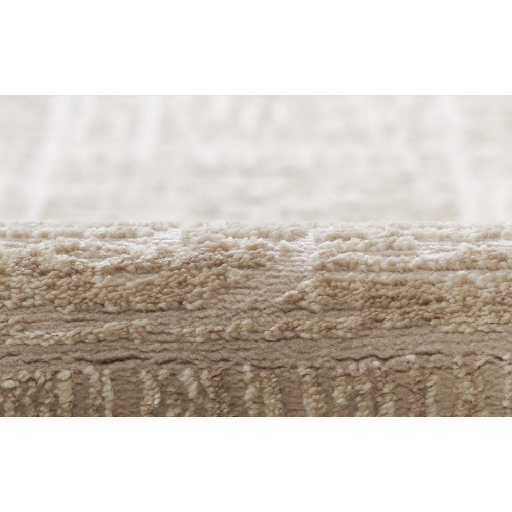 Contemporary Runner Area Rug, Beige, 2'3" X 8' Runner