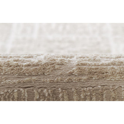 Contemporary Runner Area Rug, Beige, 2'3" X 8' Runner