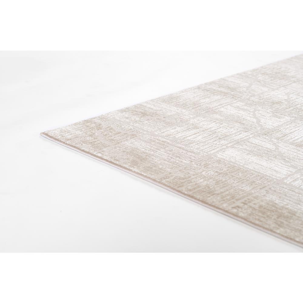 Contemporary Runner Area Rug, Beige, 2'3" X 8' Runner