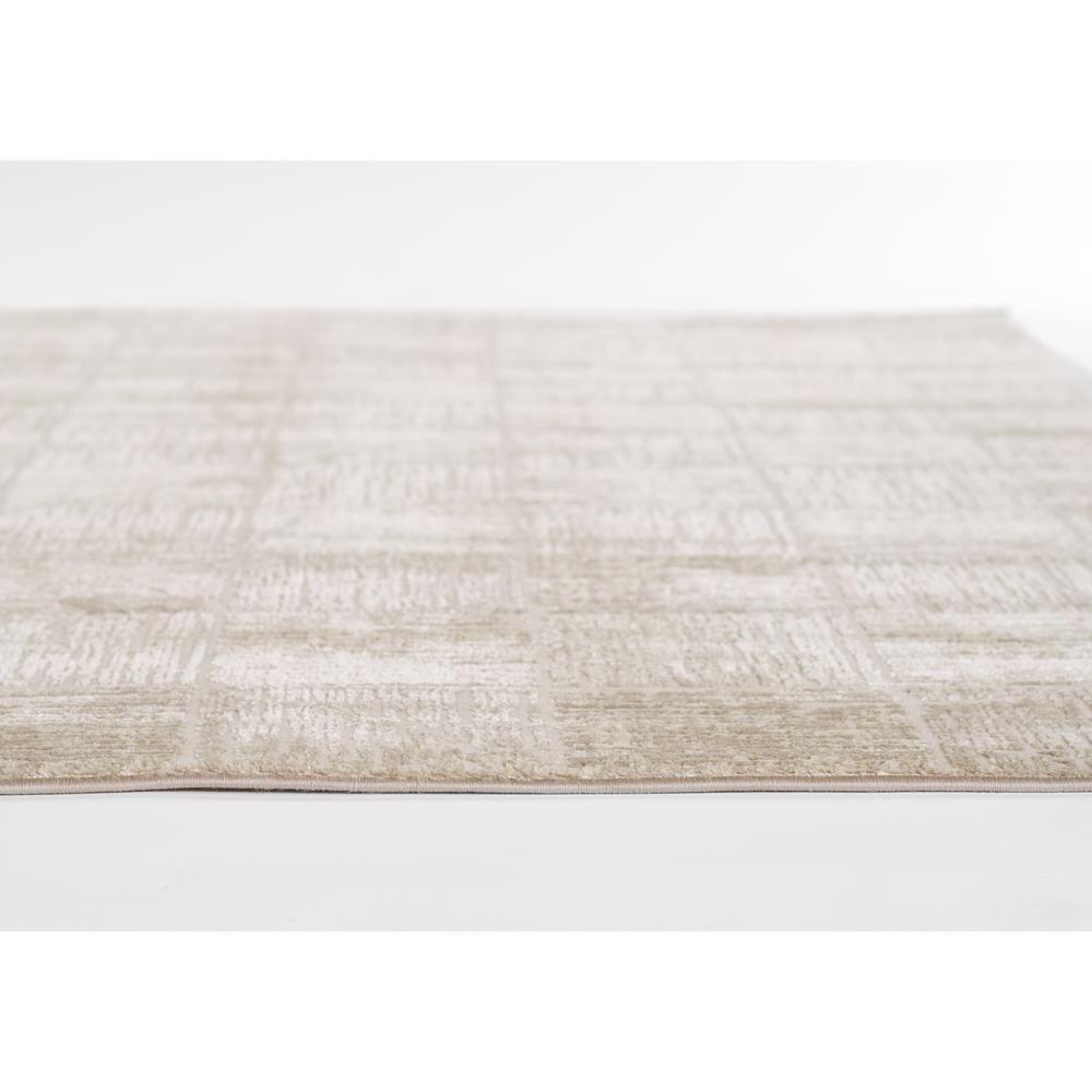 Contemporary Runner Area Rug, Beige, 2'3" X 8' Runner