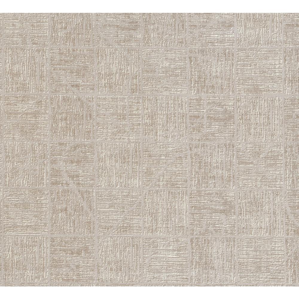 Contemporary Runner Area Rug, Beige, 2'3" X 8' Runner