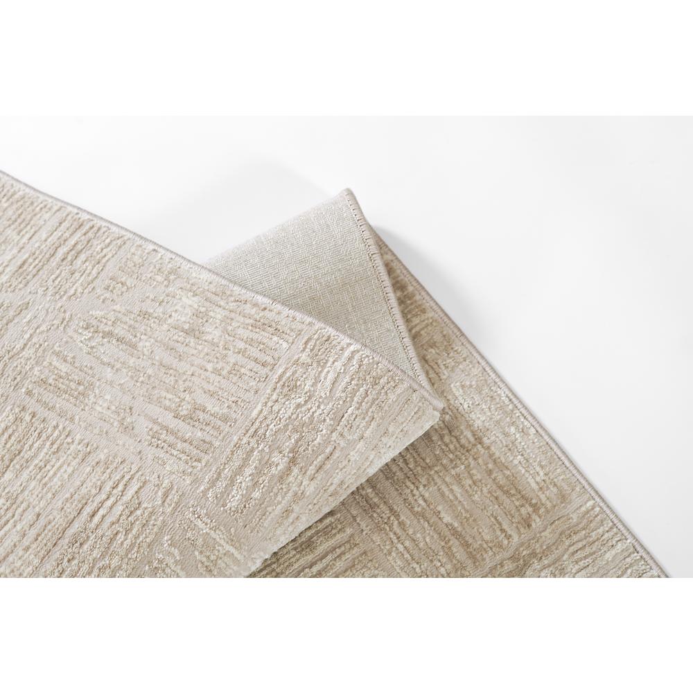 Contemporary Runner Area Rug, Beige, 2'3" X 8' Runner