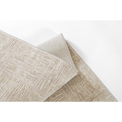 Contemporary Runner Area Rug, Beige, 2'3" X 8' Runner