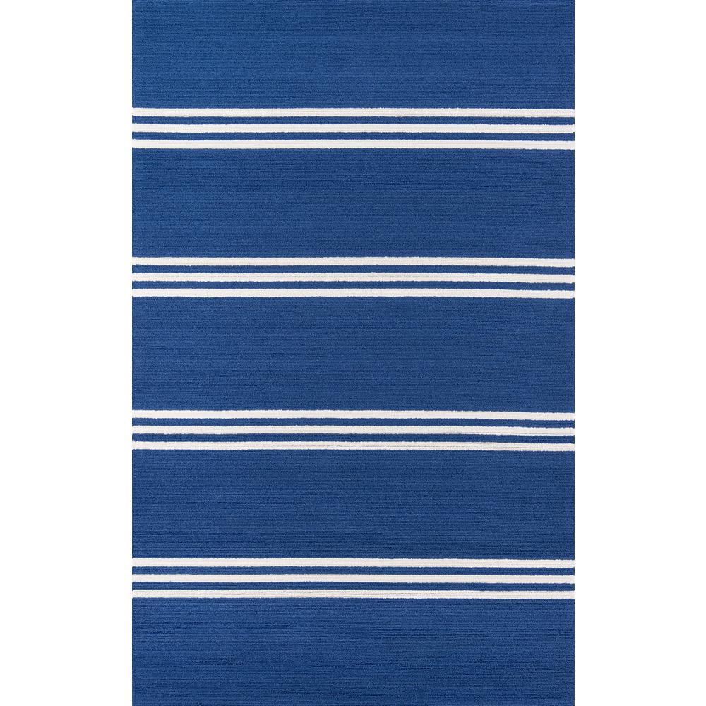 Contemporary Rectangle Area Rug, Maritime Blue, 2' X 3'