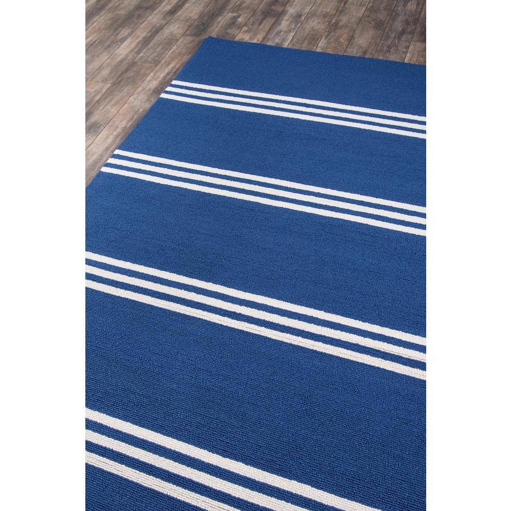 Contemporary Rectangle Area Rug, Maritime Blue, 2' X 3'